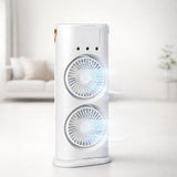 Dual-Fan Portable Air Cooler with Sleek Minimalist Design